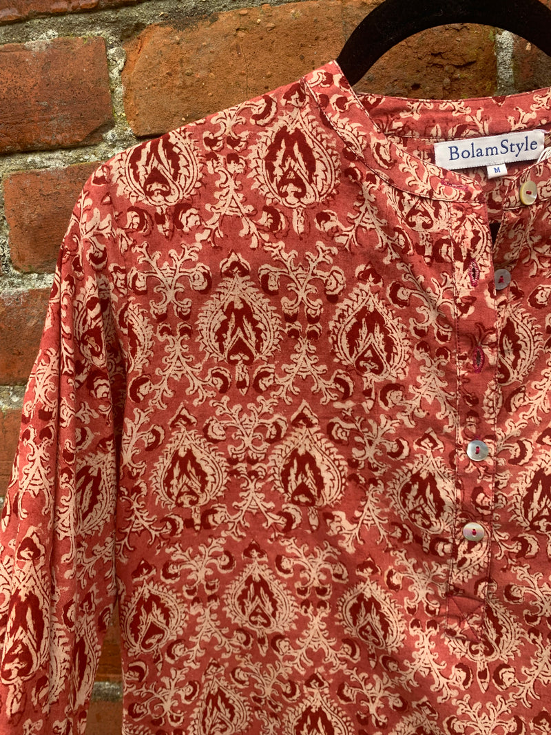 Classic shirt in paisley blockprint